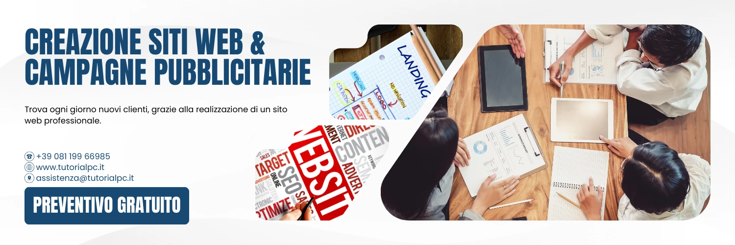 Creazione siti web e campagne pubblicitarie